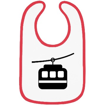 Discover Minimalist Cable Car – Monochrome Icon Bibs