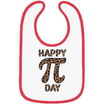 Discover Happy Pi Day Leopard Print Celebration with Math Bibs
