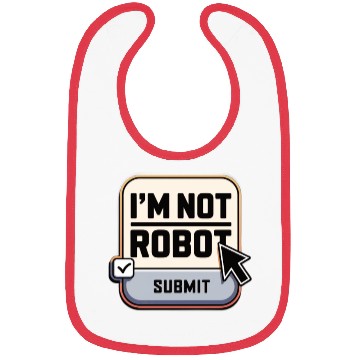 Discover I'm Not Robot Captcha Fun Bibs