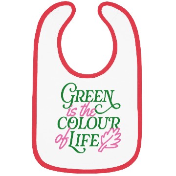 Discover Vibrant Green Life Affirmation Bibs