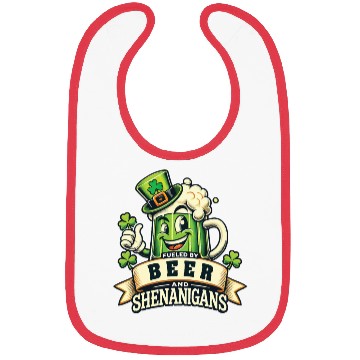Discover St. Patrick's Day Beer And shenanigans Fun Bibs