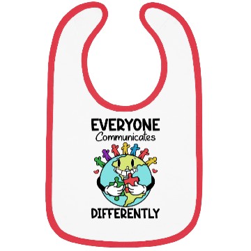 Discover Everyone Communicates Differently Smiling Earth Bibs