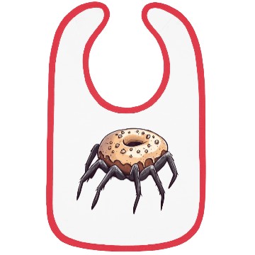 Discover Donut Spider Funny Creative Motif Bibs