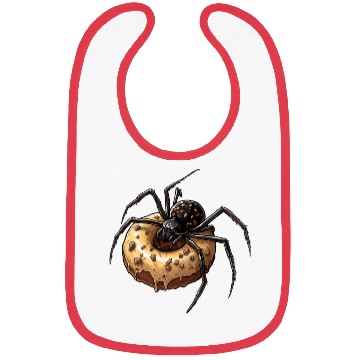 Discover Donut Spider Funny Creative Motif Bibs