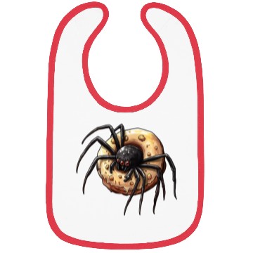 Discover Donut Spider Funny Creative Motif Bibs