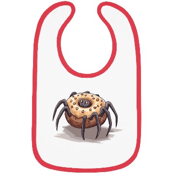 Discover Donut Spider Funny Creative Motif Bibs