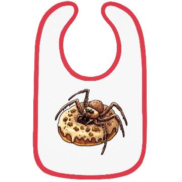 Discover Donut Spider Funny Creative Motif Bibs