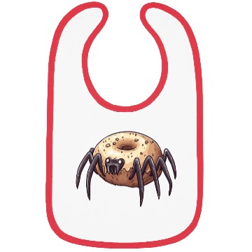 Discover Donut Spider Funny Creative Motif Bibs