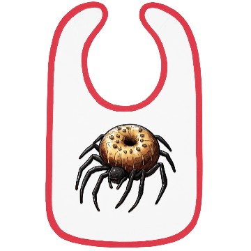 Discover Donut Spider Funny Creative Motif Bibs