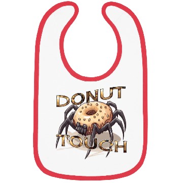 Discover Donut Spider Funny Pun Bibs