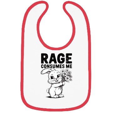 Discover Rage Consumes Me Bunny Bibs