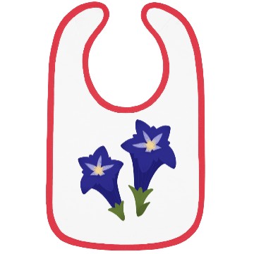 Discover blue gentian flowers Bibs
