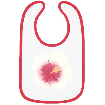 Discover pink hibiscus flower Bibs
