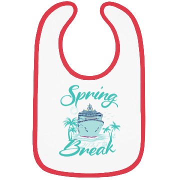 Discover Spring Break 2025 Cruise Ship Retro Design Bibs