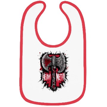 Discover Heavy Metal Axe Graphic Inspired Design Bibs