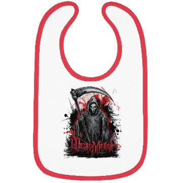 Discover Heavy Metal Reaper with Scythe Graphic Bibs