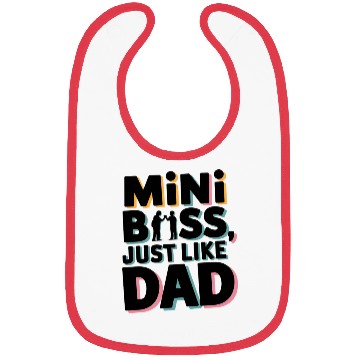 Discover Mini Boss Just Like Dad – Father & Son Matching Bibs