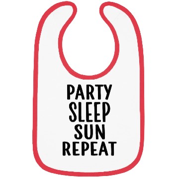 Discover Party Sleep Sun Repeat – Summer Lifestyle Bibs