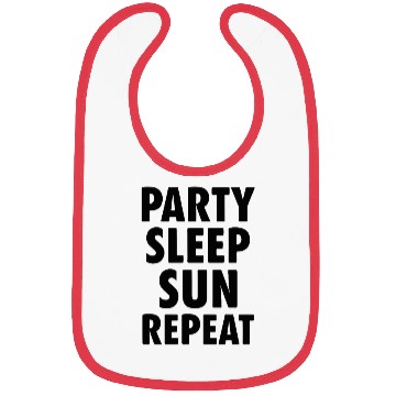 Discover Party Sleep Sun Repeat – Summer Lifestyle Bibs