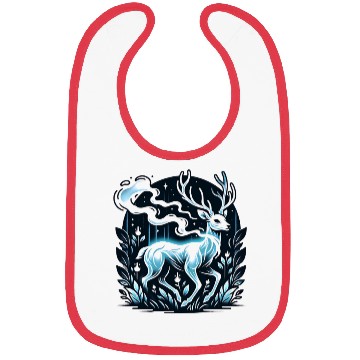 Discover Enchanted Forest Spirit Deer Art Bibs