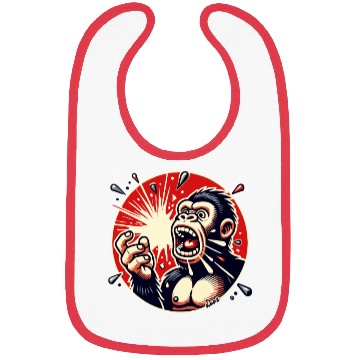 Discover Panic Gorilla Balloon Pop Bibs
