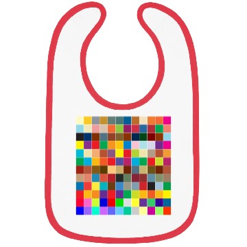 Discover "Vibrant Multi-Color Square Box Design Bibs"
