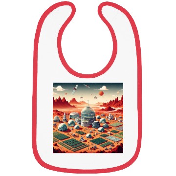 Discover Town on Mars Bibs