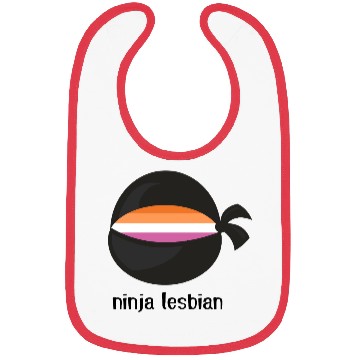 Discover Ninja Lesbian Pride Funny Bibs