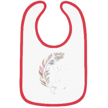 Discover Inspirational Feather Embrace The Journey Artwork Bibs