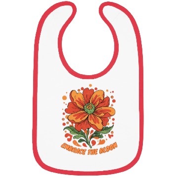 Discover Embrace the Bloom - Floral Aesthetic Bibs