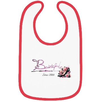 Discover Beautiful since 1988 birthday typography Bibs