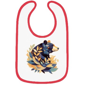 Discover Abstract Bear Nature Fusion Bibs