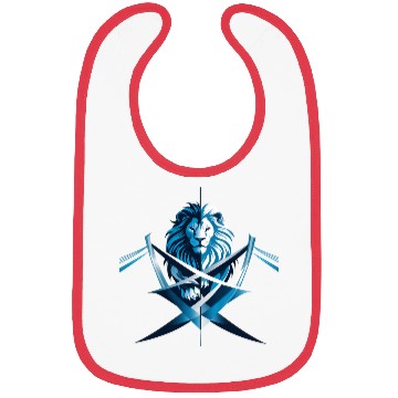Discover Unity Emblem: Lion and Bridge Intertwined Bibs