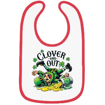 Discover clover and out St. Patrick's Day Bibs