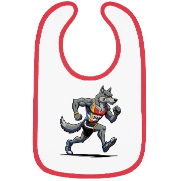 Discover Wolf marathon runner Bibs