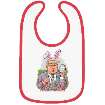 Discover Trump Easter Bunny Bibs