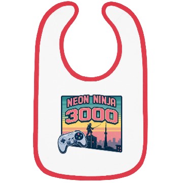 Discover Neon Ninja 3000 - Retro Video Game Bibs