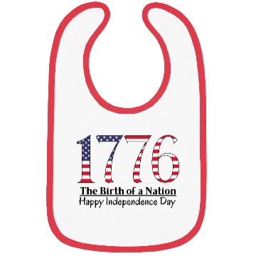 Discover America 1776 Independence Day Bibs