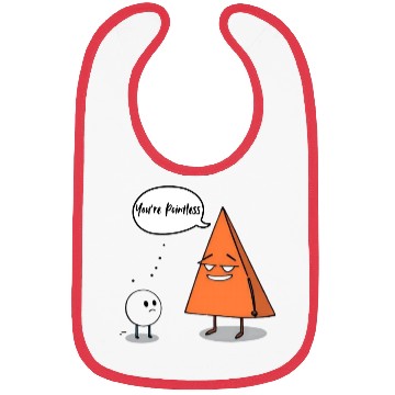 Discover Geometric Humor The Pointless Circle Bibs