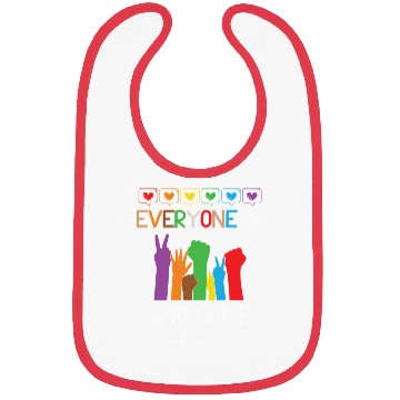 Discover Everyone Is Welcome Here Idaho Teacher Bibs