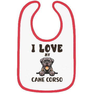 Discover I Love My Cane Corso Bibs