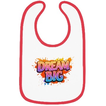 Discover Dream Big Inspirational Graphic Print Bibs