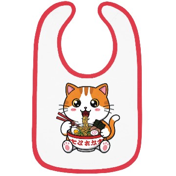 Discover Kawaii Ramen Cat Bibs