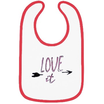 Discover Love it typography Bibs