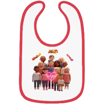 Discover Peace and Love - Unity in Diversity Bibs
