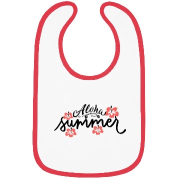 Discover Aloha Hibiscus Flower Summer Bibs
