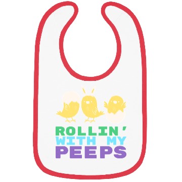 Discover Rollin' with My Peeps Easter 420 Bibs