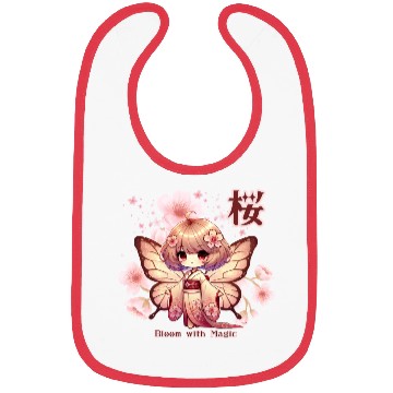 Discover Bloom with Magic - Kawaii Sakura Fairy Bibs