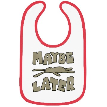 Discover Maybe Later Easter Bunny Funny Bibs