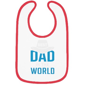 Discover Best Dad in the World Bibs
